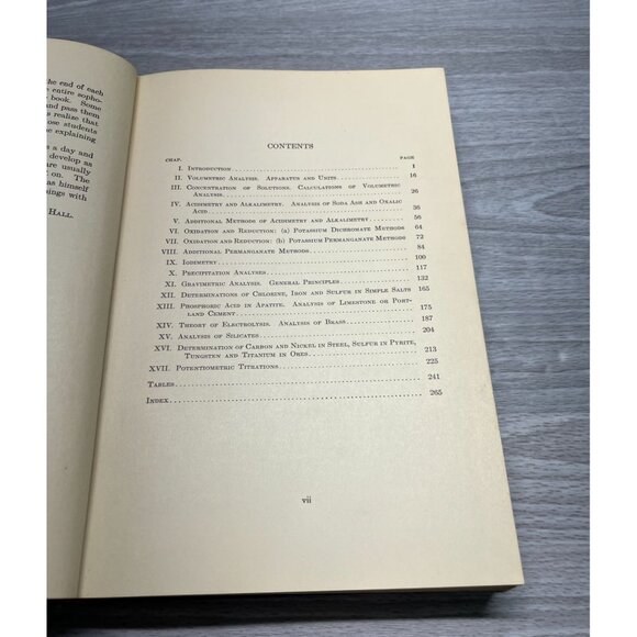 Textbook of Quantitative Analysis William Thomas Hall MIT 1930 1st Edition - Picture 2 of 10